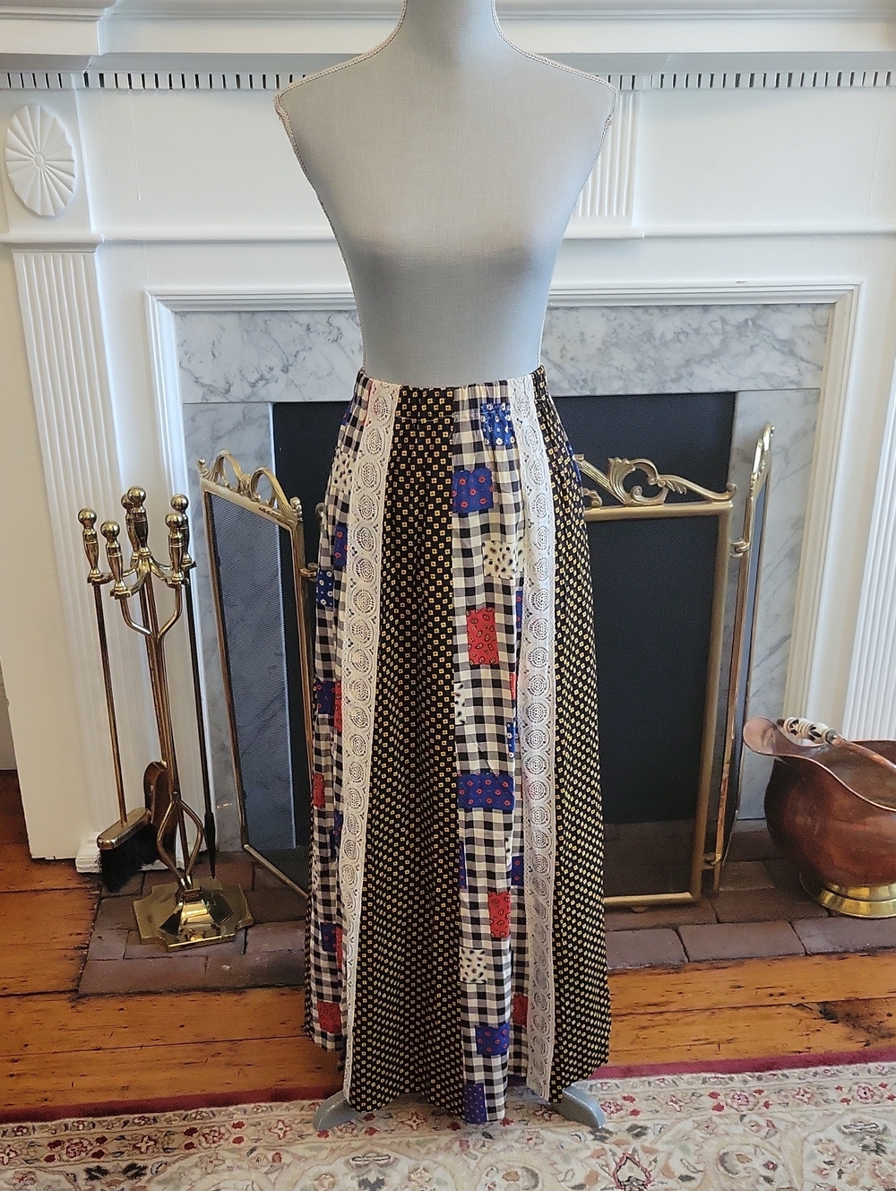 Vtg Handmade Maxi Skirt